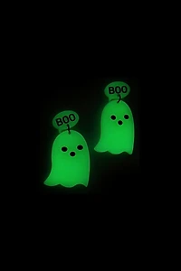 Ardene Glow in the Dark Ghost Earrings in Light Green | Stainless Steel