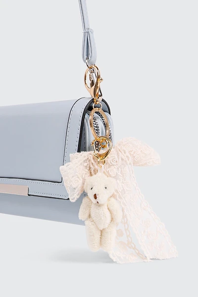 Ardene Multi Charm Keychain in Off-White