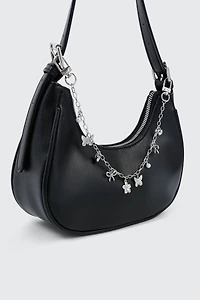Ardene Butterfly Bag Charm in Silver