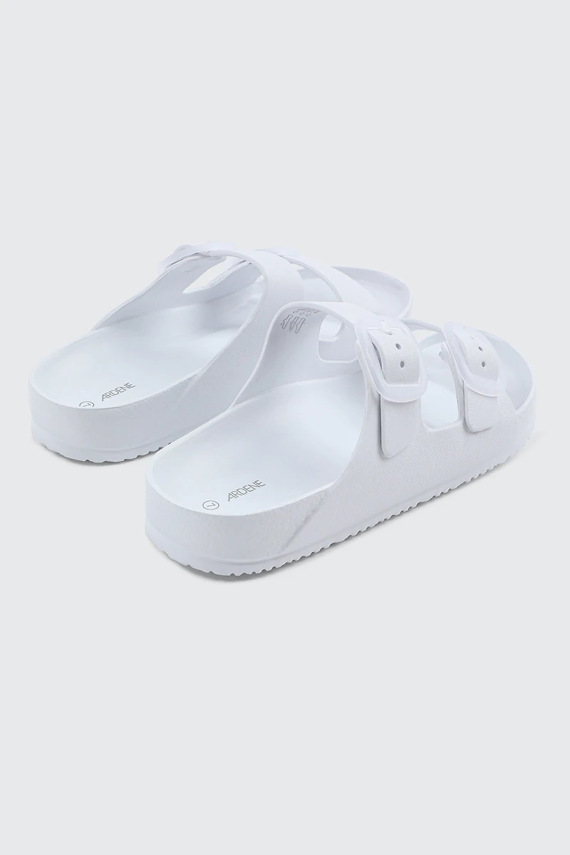 Sandales à glissière deux brides