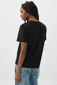 T-shirt détendu à manches courtes Basic