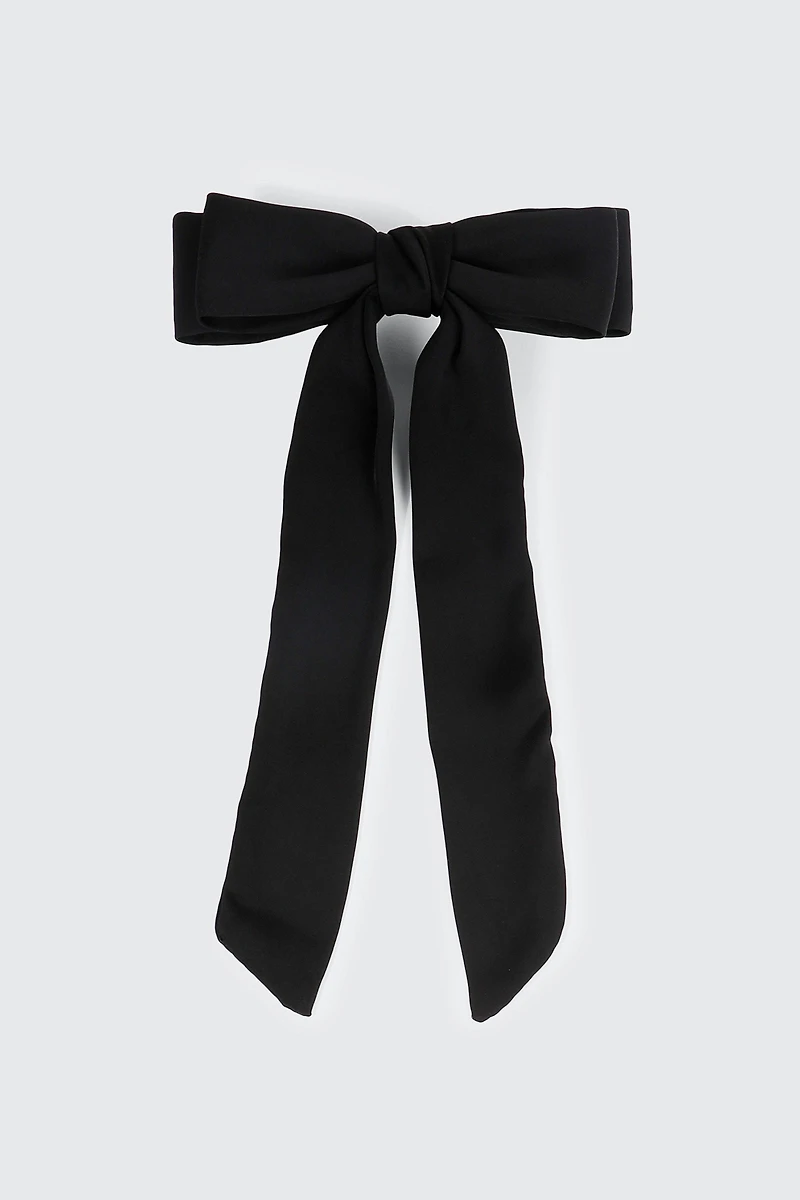 Ardene Satin Bow Barrette in | Polyester/Elastane