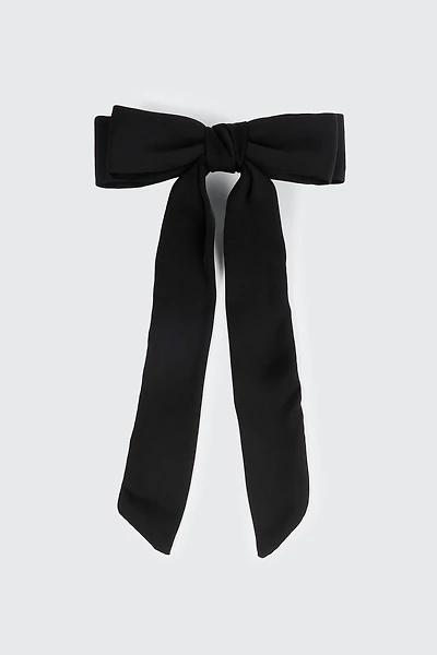 Ardene Satin Bow Barrette in | Polyester/Elastane