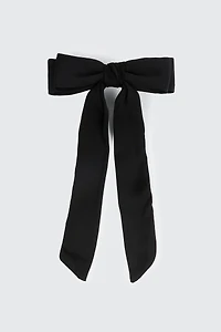 Ardene Satin Bow Barrette in | Polyester/Elastane