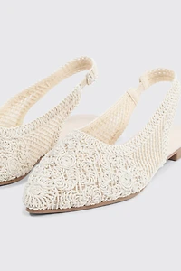 Talons plats crochet à bride arrière