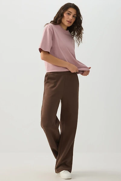 Ardene Oversized Graphic T-Shirt in Rose Dust | Size | Cotton | Eco-Conscious