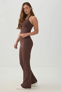 Legging évasé à plis cousu