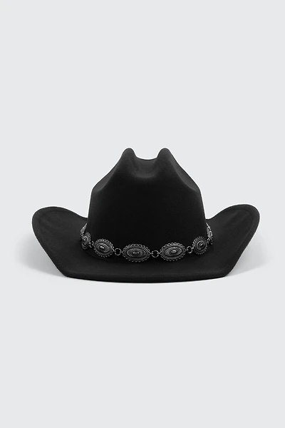 Ardene Cowboy Hat with Medallions in | Polyester