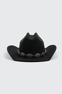 Ardene Cowboy Hat with Medallions in | Polyester