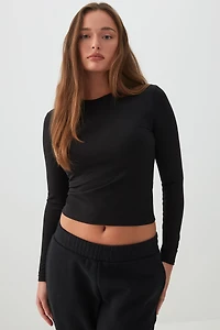 Haut ajusté à manches longues