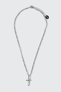 Collier à croix en acier inoxydable