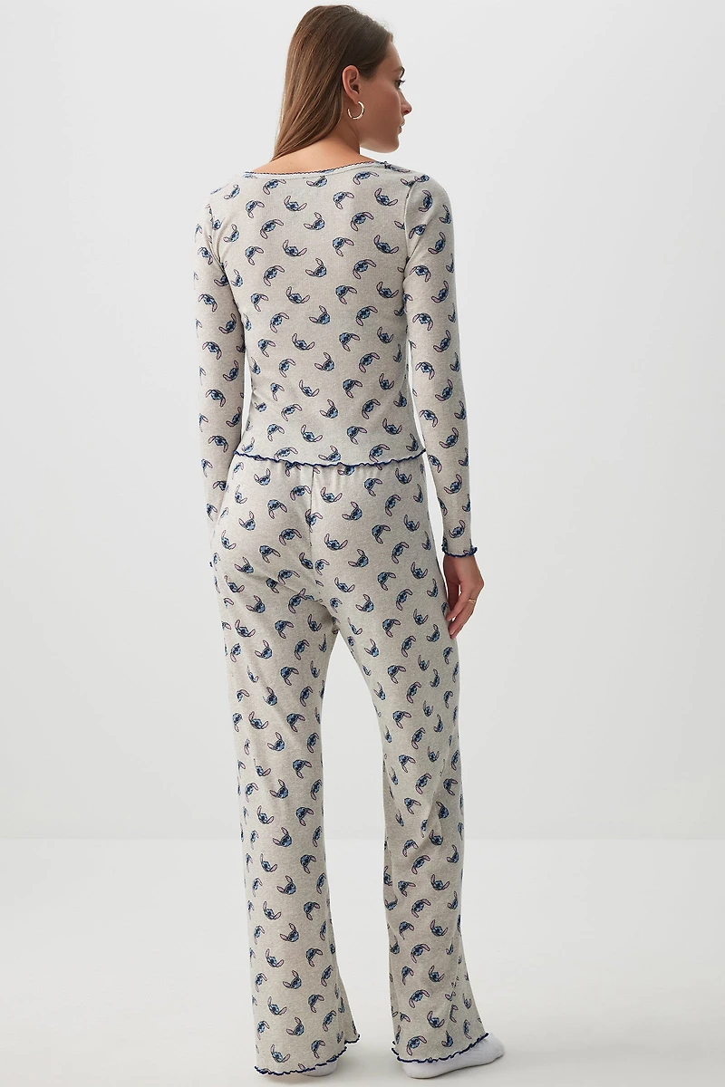 Ensemble pyjama Stitch en pointelle