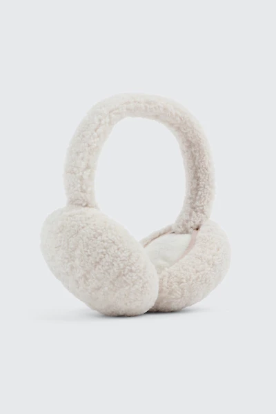 Ardene Sherpa Earmuffs in White | Polyester