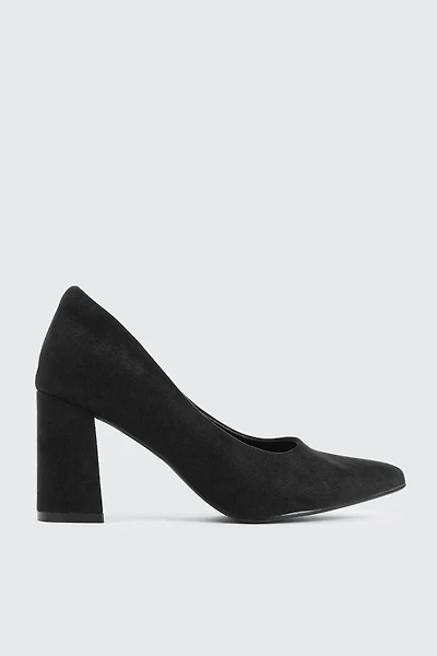 Ardene Block Heel Faux Suede Pumps in | Size | Eco-Conscious