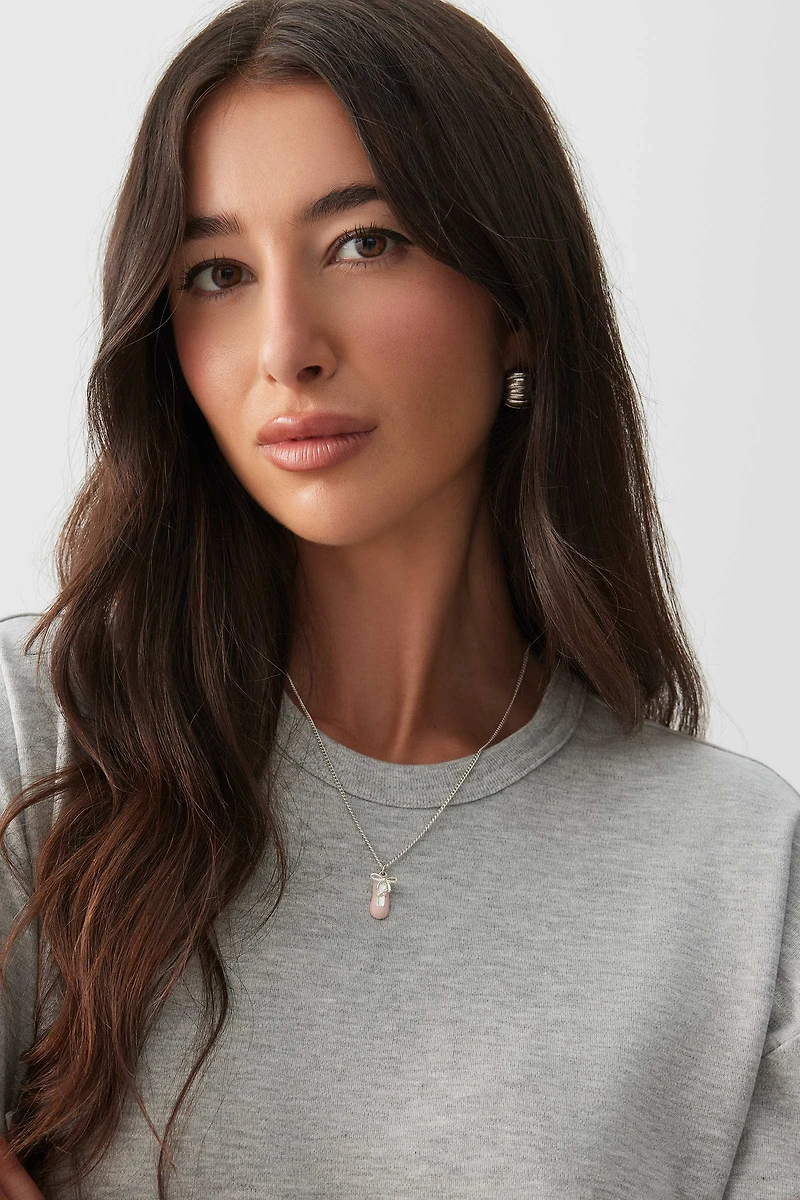 T-shirt à col rond uni