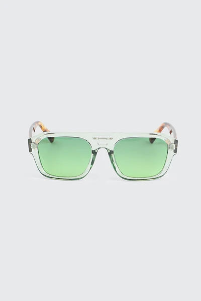 Ardene Flat Top Aviator Sunglasses in Light