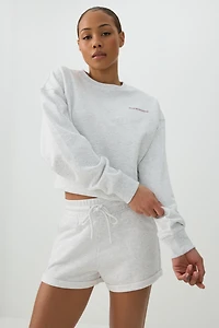 Short détente en jersey bouclette