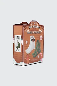 Ensemble de 2 paires de chaussettes danse western