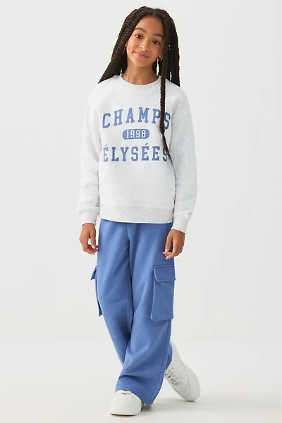 Pantalon cargo à jambe large en Molleton MADESOFT