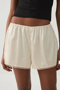 Short à taille mi-haute dentelle