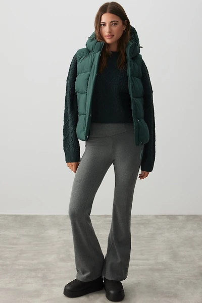 Ardene The Everyday Puff Vest in Evergreen | Size | Polyester