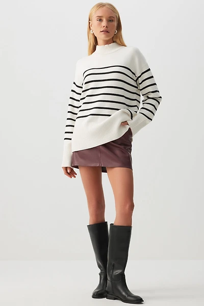 Microjupe en faux cuir