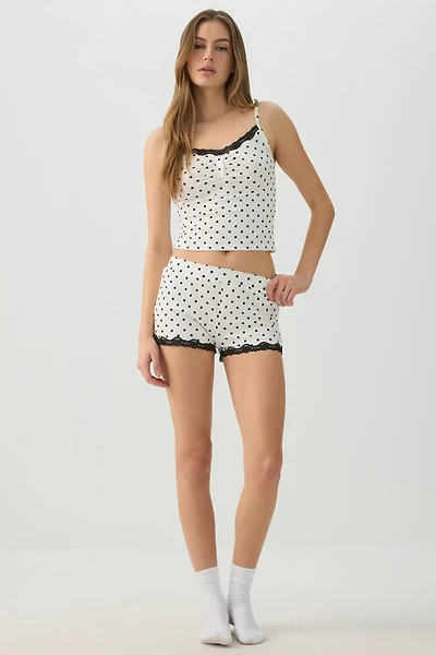 Ensemble pyjama camisole et microshort très doux