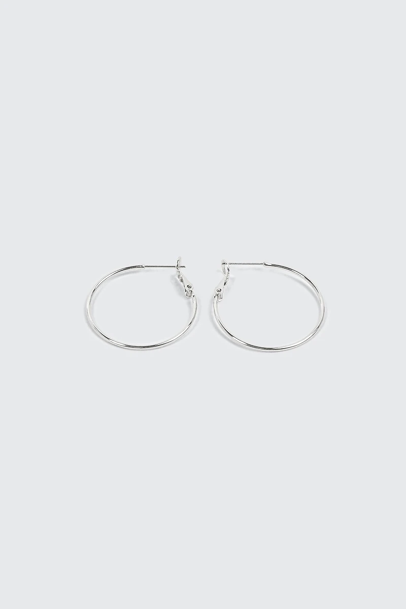 Anneaux plaqués or blanc 14K