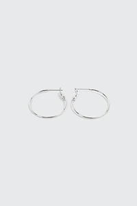 Anneaux plaqués or blanc 14K