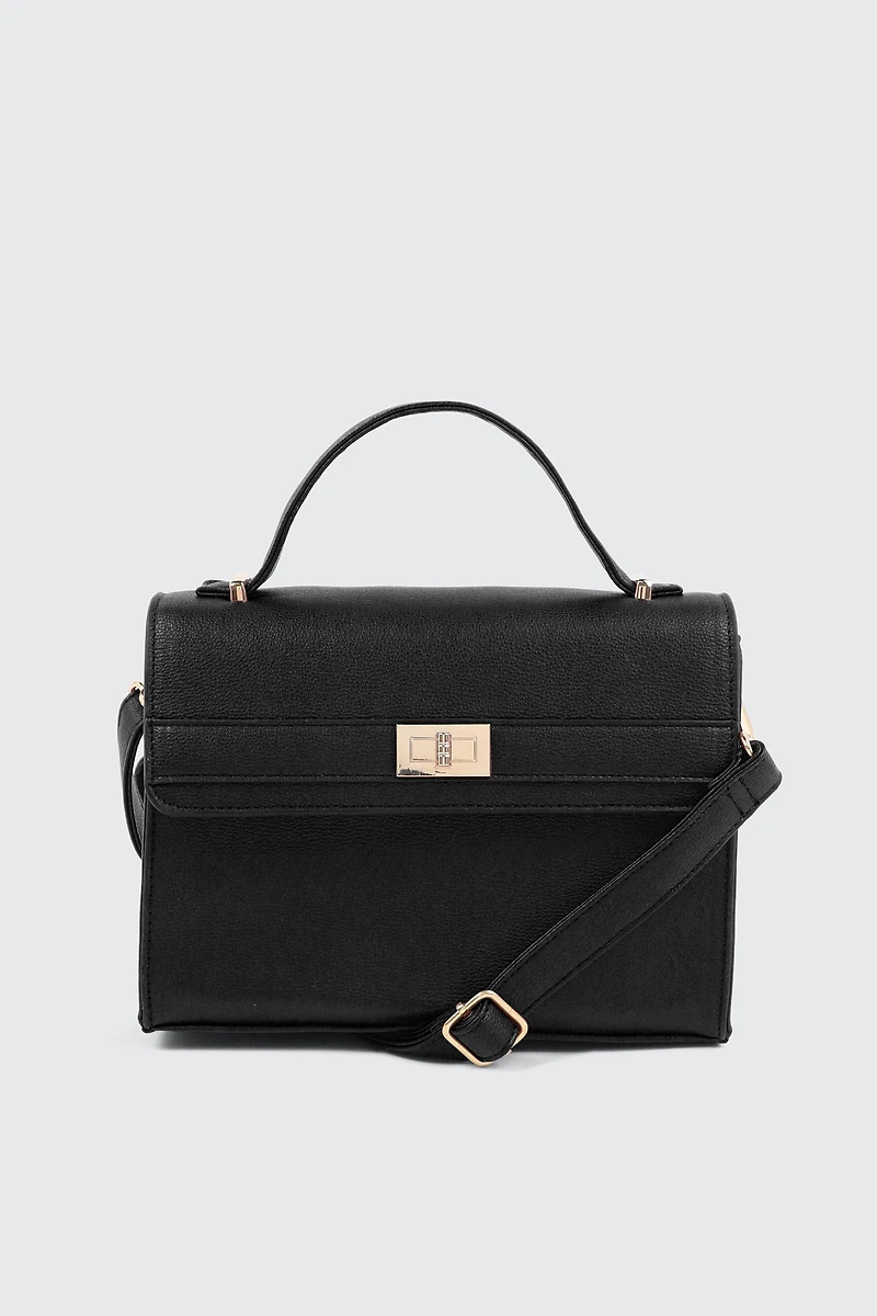 Ardene Faux leather Square Handbag in | 100% Recycled Polyester/Faux Leather | Eco-Conscious