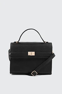 Ardene Faux leather Square Handbag in | 100% Recycled Polyester/Faux Leather | Eco-Conscious