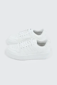 Espadrilles lacées à semelle épaisse