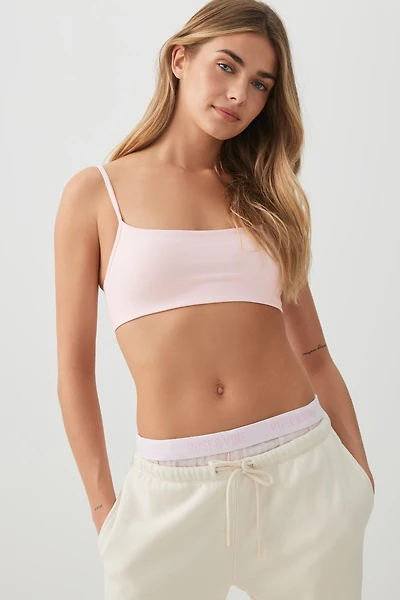 Ardene Everyday Seamless Bralette in Light Pink | Size | Nylon/Elastane | Eco-Conscious