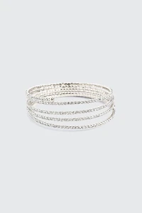 Bracelet spirale en pierres du Rhin