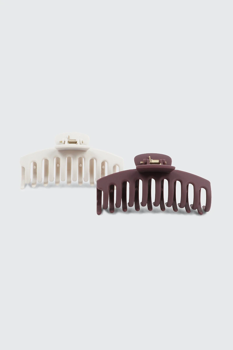 Ardene 2-Pack Hair Claws | Eco-Conscious