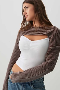 Chandail boléro à col bateau