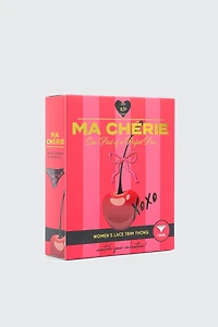 Culotte tanga imprimée dans une boîte