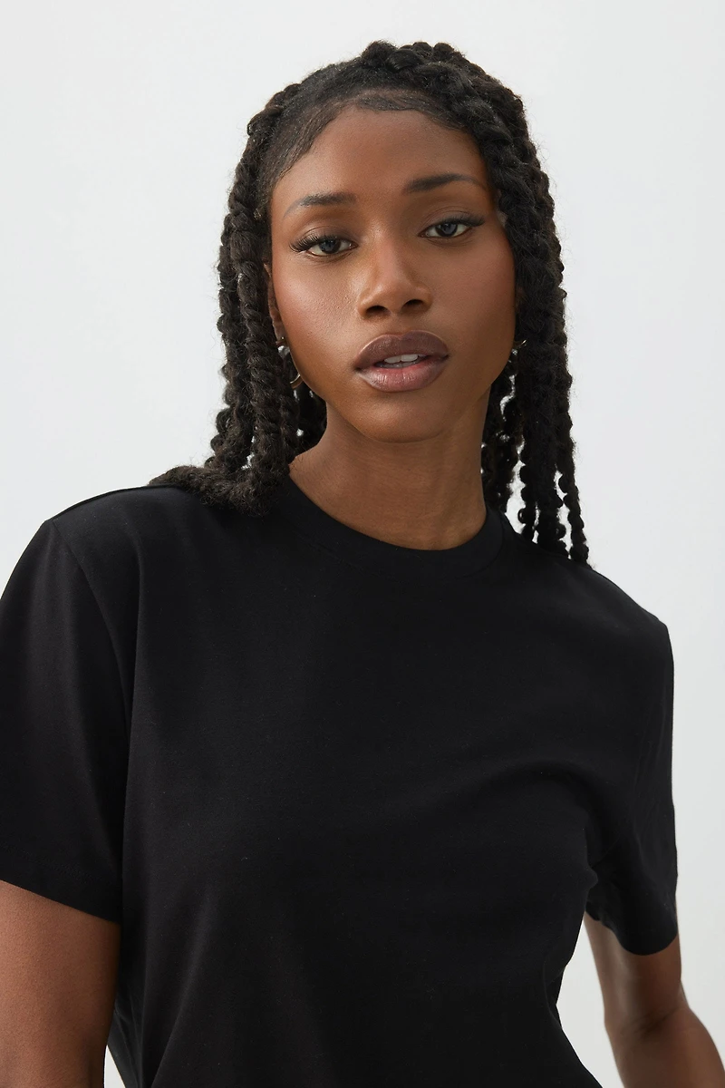 T-shirt détendu à manches courtes Basic