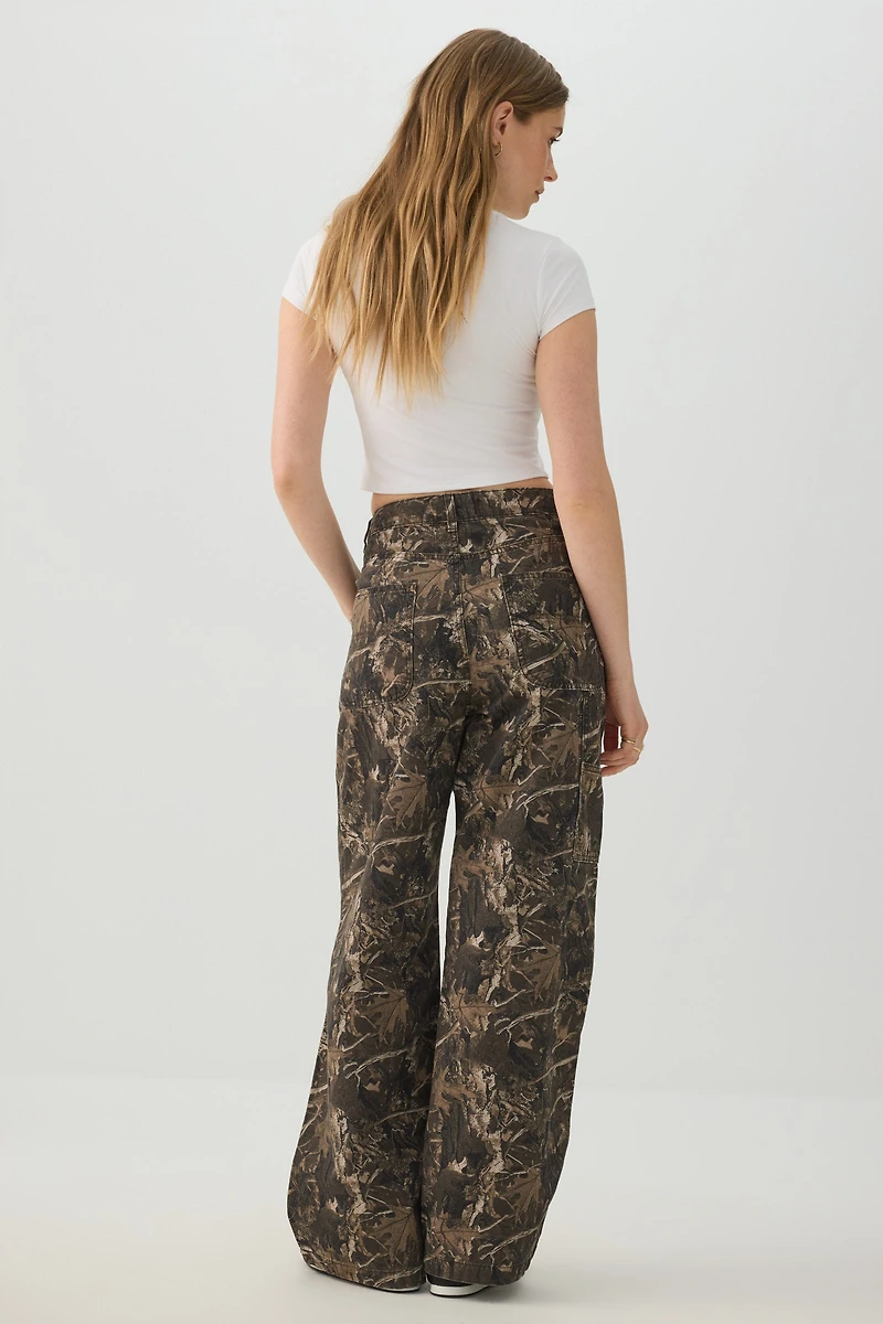 Pantalon menuisier décontracté camouflage