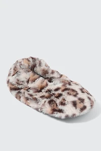 Ardene Faux Fur Slippers | Size Small | Polyester