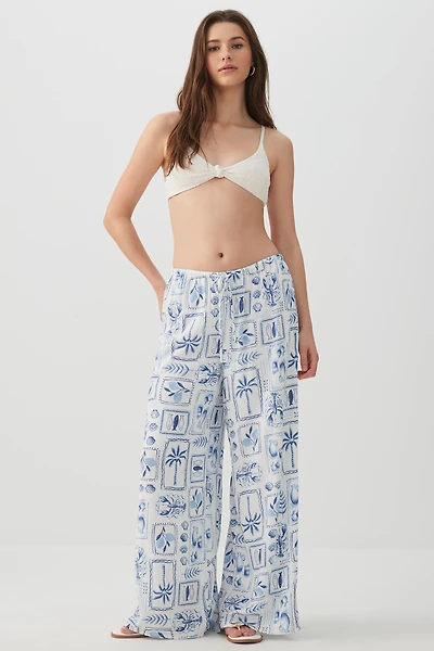 Haut de maillot noué texturé