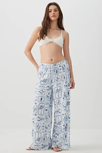 Haut de maillot noué texturé