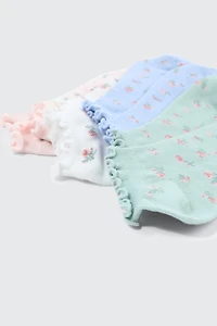 4 paires de socquettes ondulées