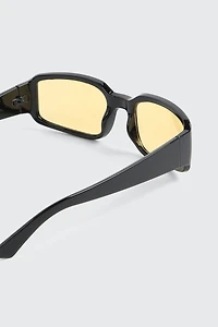 Lunettes de soleil sport à verres jaunes