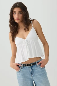 Haut de style nuisette à nouer