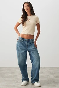 T-shirt graphique ajusté