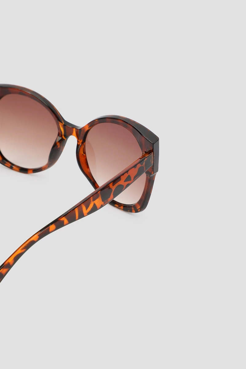 Lunettes de soleil œil de chat écaille de tortue