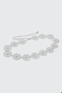 Ceinture en chaîne à médaillons