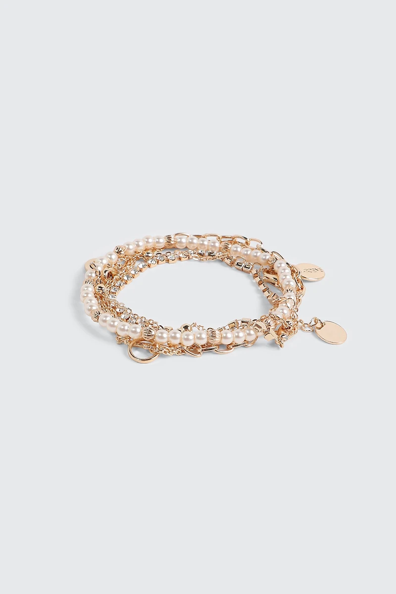 Lot de 5 bracelets à superposer