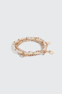 Lot de 5 bracelets à superposer